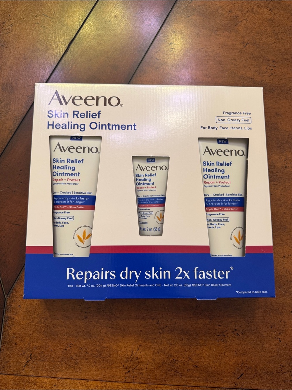 Aveeno Skin Relief Healing Ointment  3 pack 
7.2 oz x 2 and 2.0 x 1